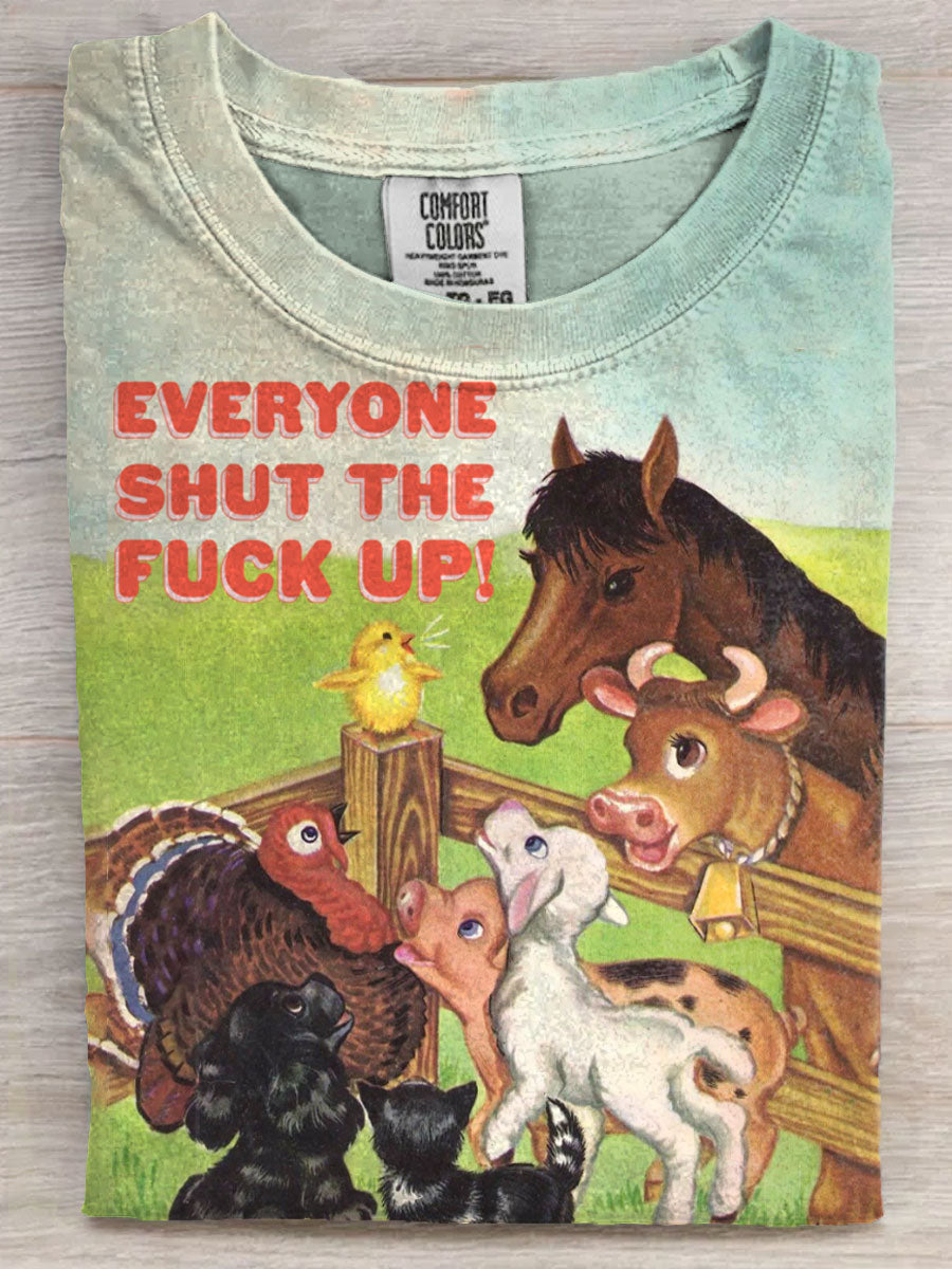 Vintage Funny Print Unisex Tee