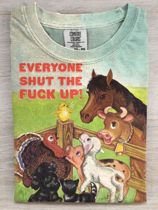 Vintage Funny Print Unisex Tee