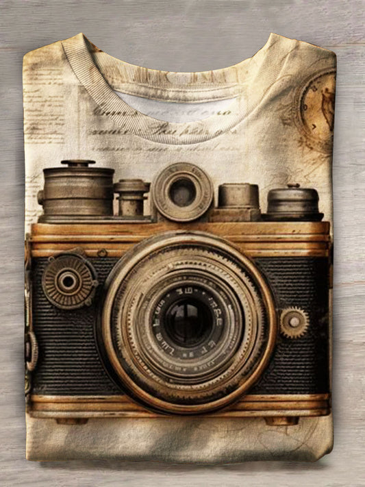 Vintage Camera Printed Unisex Tee