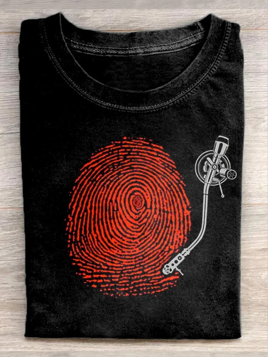 Record Player Art Print Unisex Tee