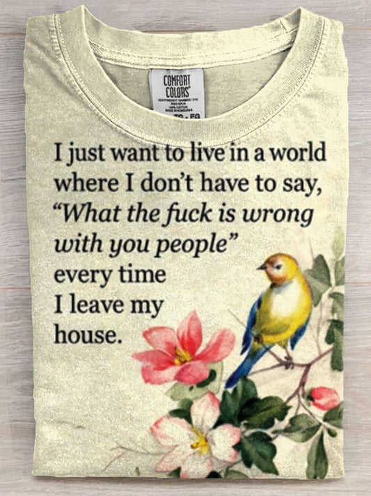 Vintage Art Funny Art Print Unisex Tee