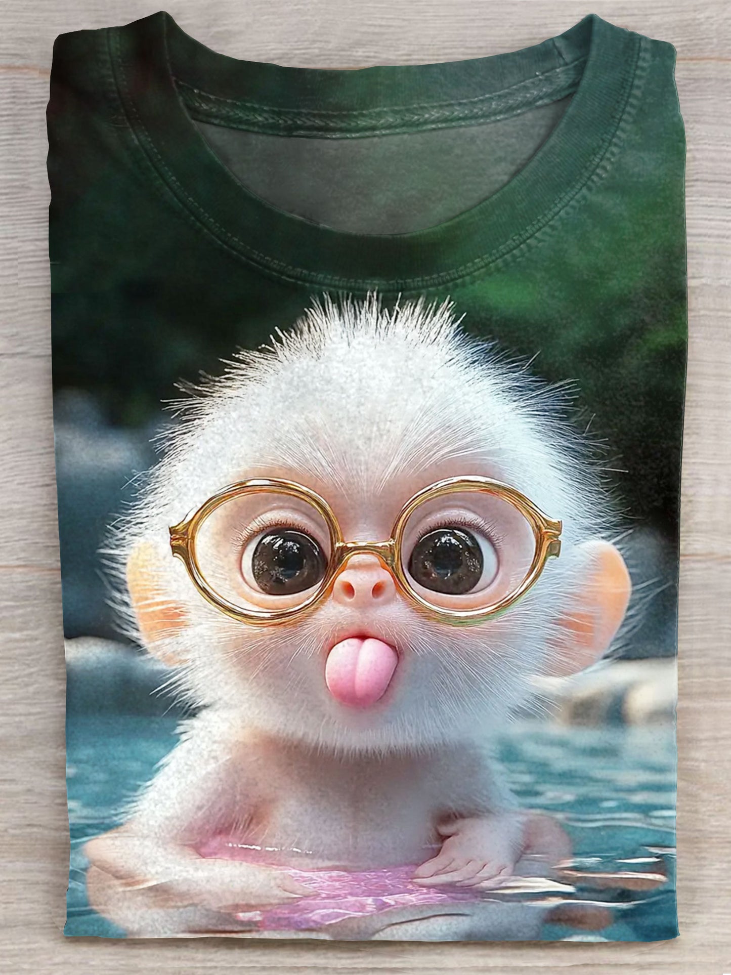 Cute Little Monkey Art Print Unisex Tee