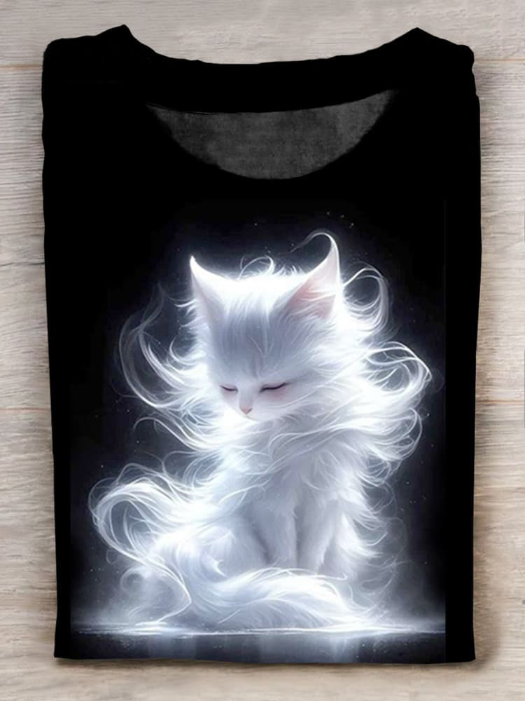 Elegant white cat Unisex Tee