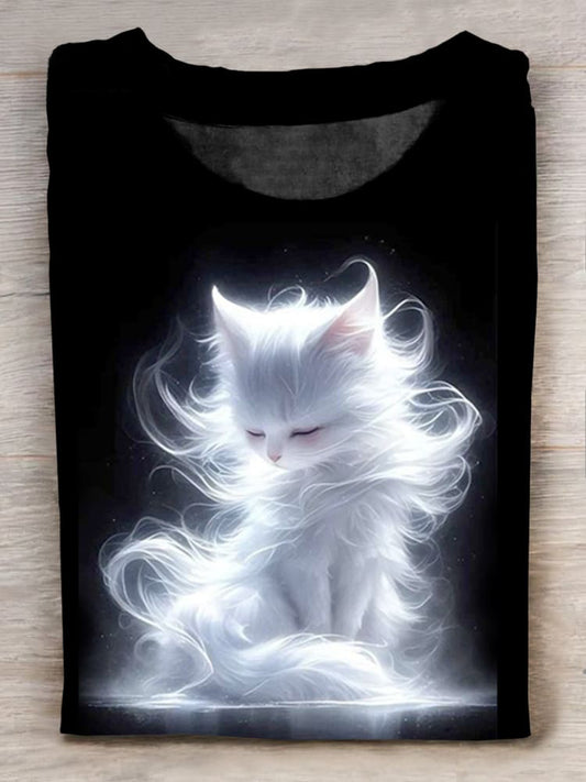 Elegant white cat Unisex Tee