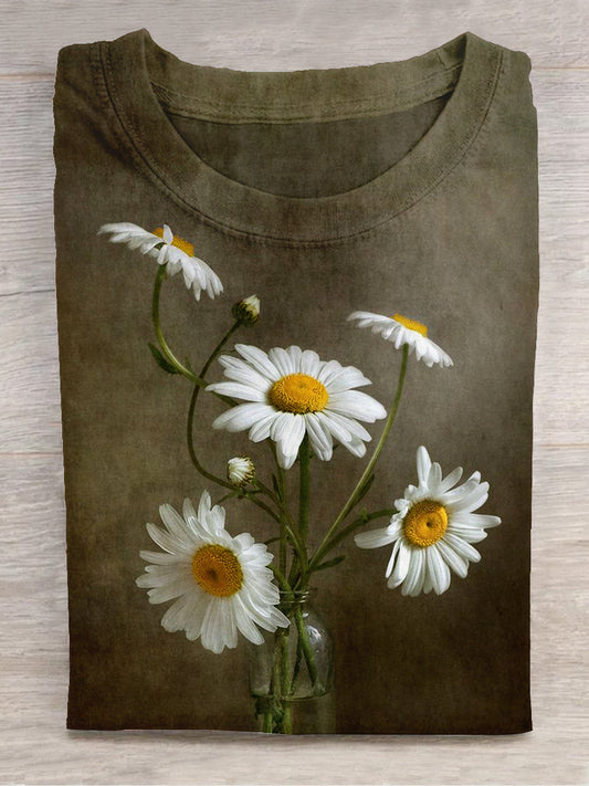 Unisex Floral Art Print Unisex Tee
