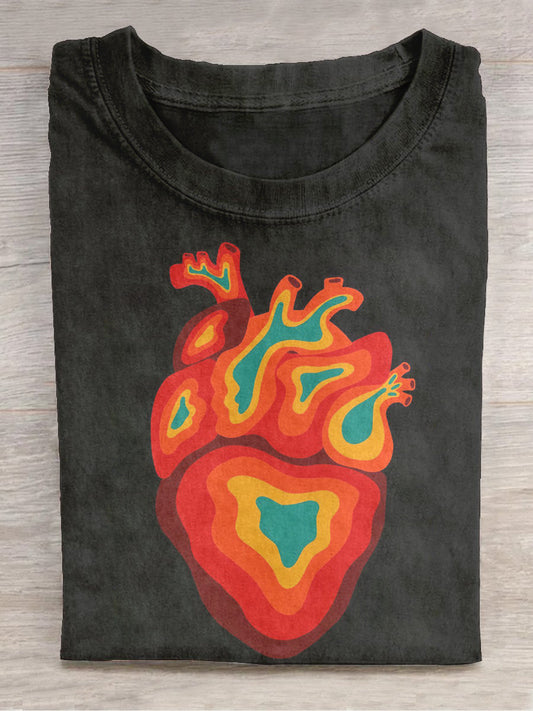 Unisex Heartbeat Art Print Unisex Tee