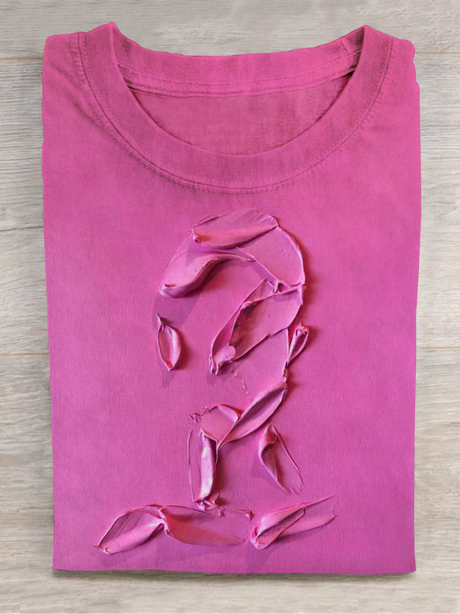 Unisex Abstract Figure Oil Painting Art Print Unisex Tee
