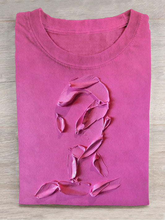 Unisex Abstract Figure Oil Painting Art Print Unisex Tee