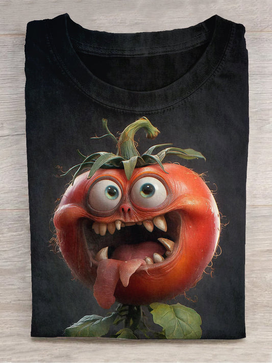Unisex Funny Tomato Art Print Unisex Tee