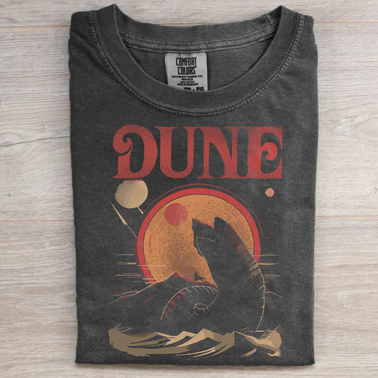 Retro Dune Sandworm and Muad'dib Unisex Shirt Unisex Tee