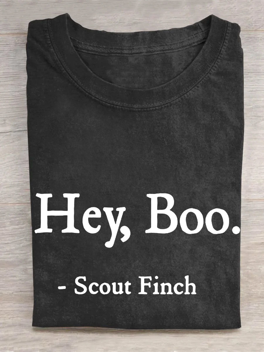 Hey Boo Scout Finch   Unisex Tee