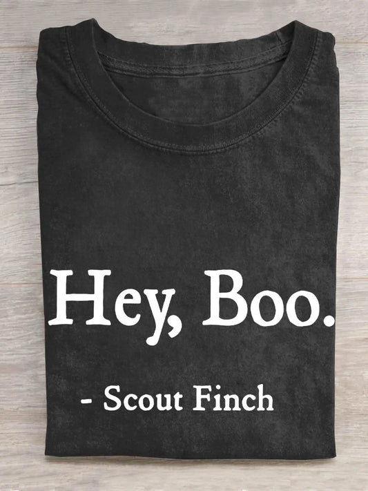 Hey Boo Scout Finch   Unisex Tee