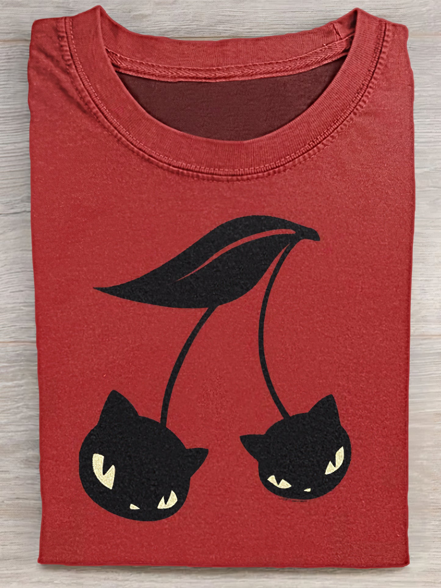 Fun And Cute Cat Cherries Unisex Tee