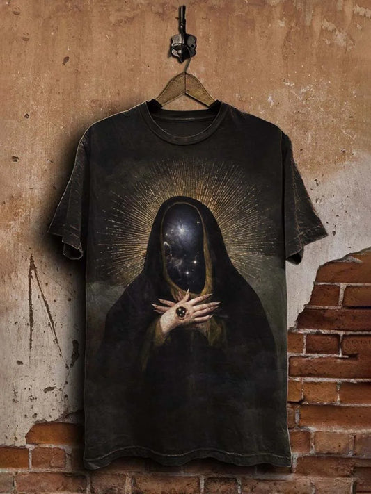 Unisex Dark Fantasy Print Casual Art Tee
