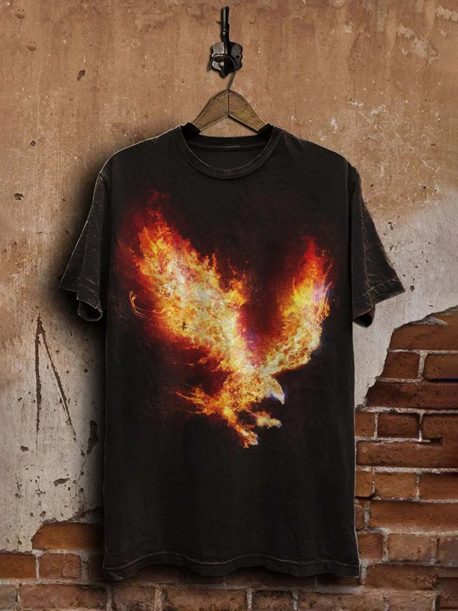 Unisex Firebird Print Casual  Tee