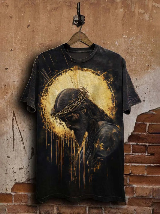 Unisex Religious Jesus  Casual  Tee