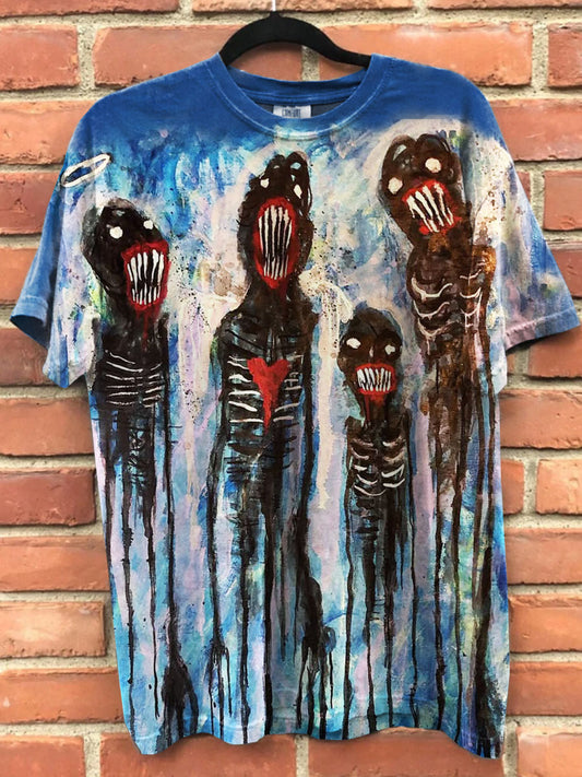 Abstract Horror Art Print Casual Tee
